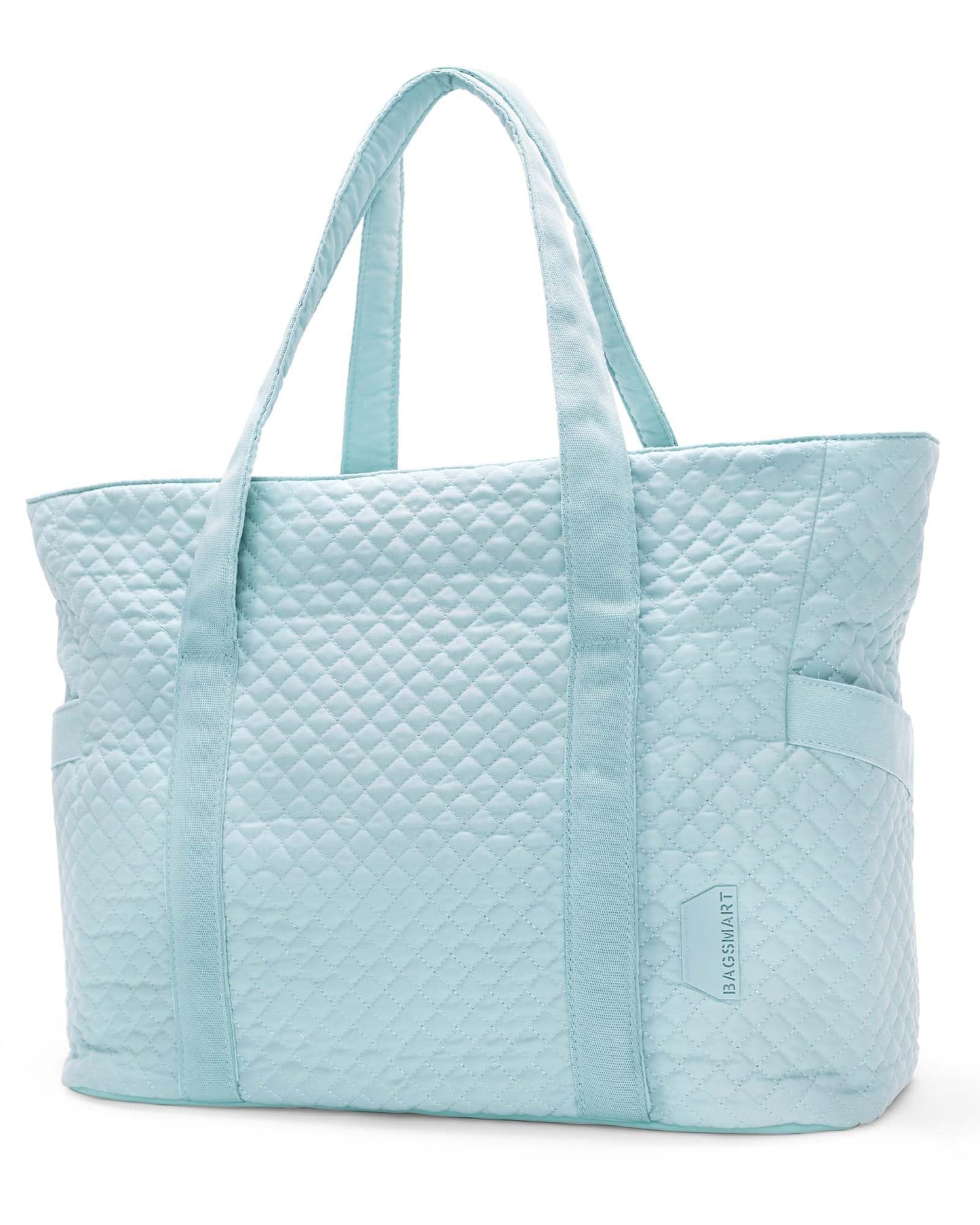 BAGSMART Large Tote Bag For Women, Travel Shoulder Bag Top Handle Handbag with Yoga Mat Buckle for Gym, Work, Travel
