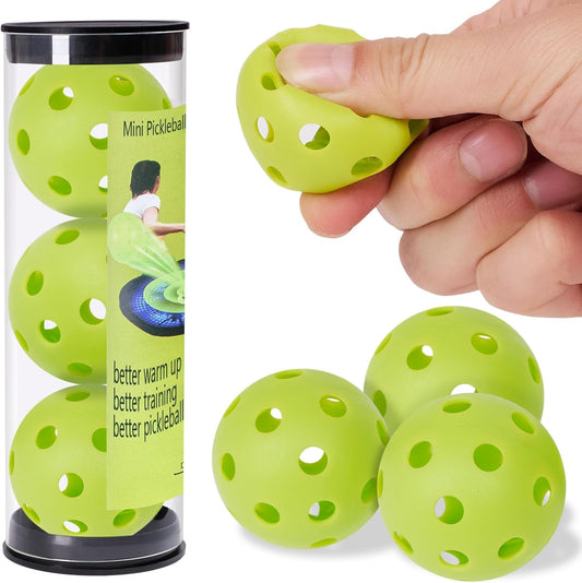 Mini Pickleball Training Balls - Warm Up Pickleball Drills, Enhance Reaction Time & Hand-Eye Coordination | Ideal Gift for All Ages and Skill Level