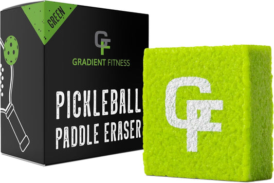 Gradient Fitness Pickleball Paddle Eraser, Pickle Ball Racket Natural Cleaner, Efficiently Removes Ball Residue, Dust, Dirt, & Minor Scrapes/Scratches, Increases Grit