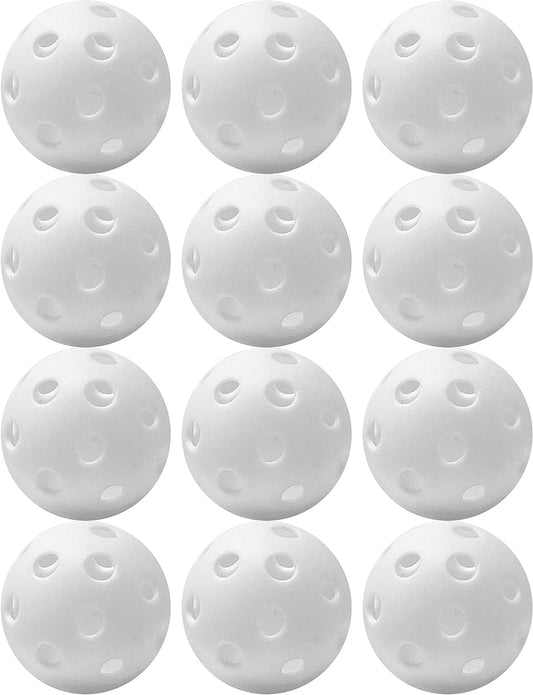 Franklin Sports Indestruct-A-Ball Plastic Batting Practice Baseballs, Softballs + Golf Balls - Training Packs